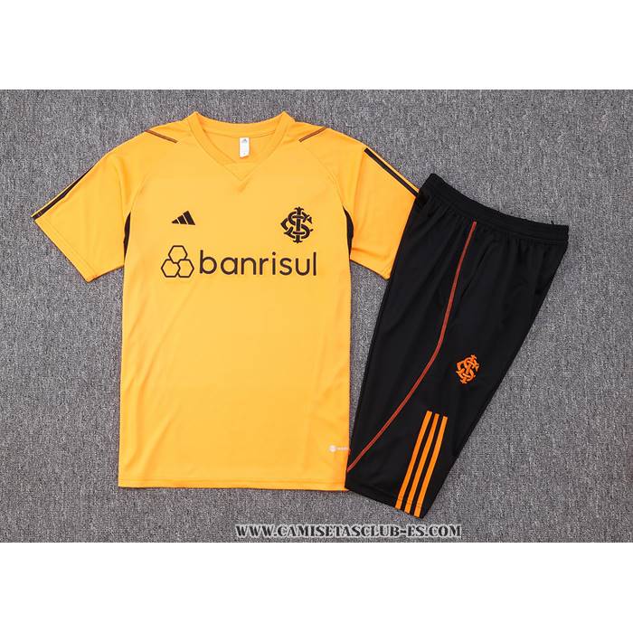 Chandal del SC Internacional 23-24 Manga Corta Naranja - Pantalon Corto